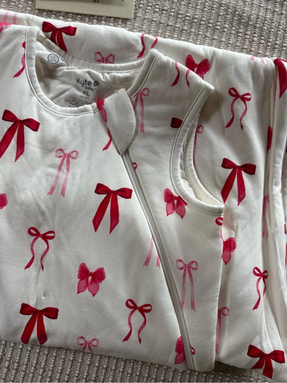 NWT Kyte BABY Sleep Sack TOG 1.0 in Small Love Bow Size XL